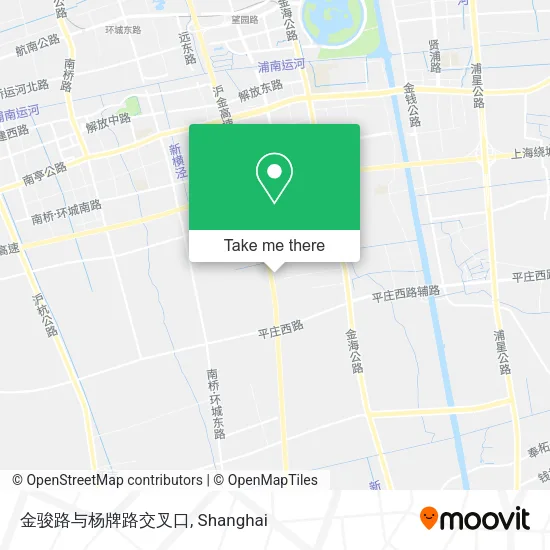 金骏路与杨牌路交叉口 map