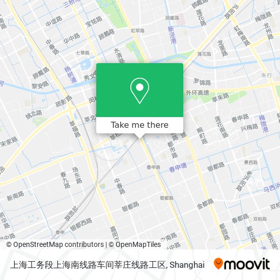 上海工务段上海南线路车间莘庄线路工区 map