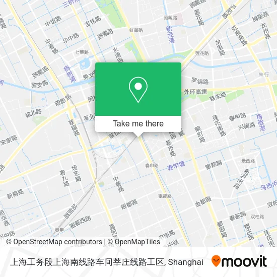 上海工务段上海南线路车间莘庄线路工区 map