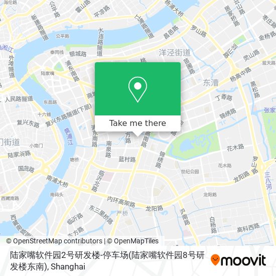 陆家嘴软件园2号研发楼-停车场(陆家嘴软件园8号研发楼东南) map