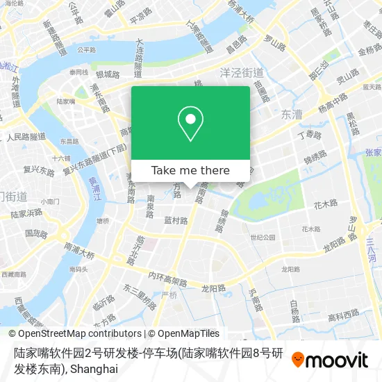 陆家嘴软件园2号研发楼-停车场(陆家嘴软件园8号研发楼东南) map
