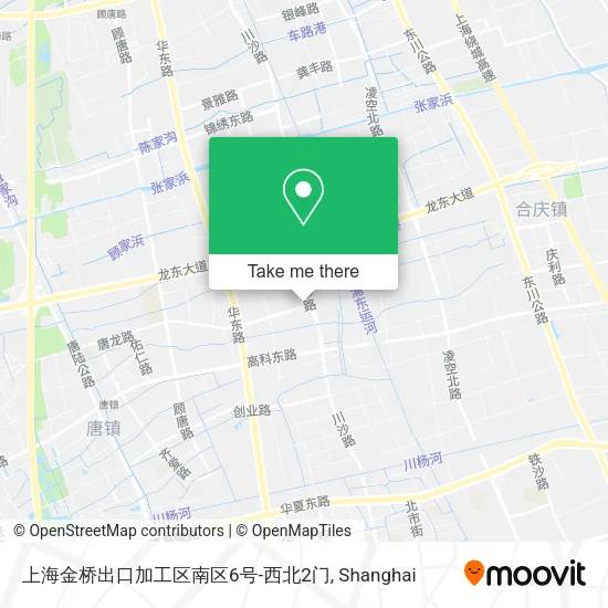 上海金桥出口加工区南区6号-西北2门 map