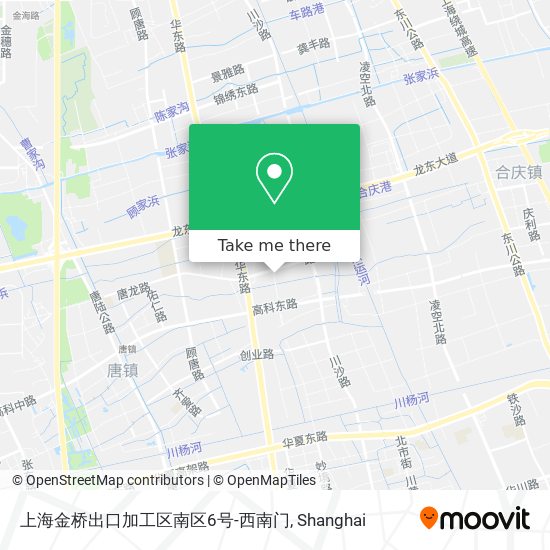 上海金桥出口加工区南区6号-西南门 map