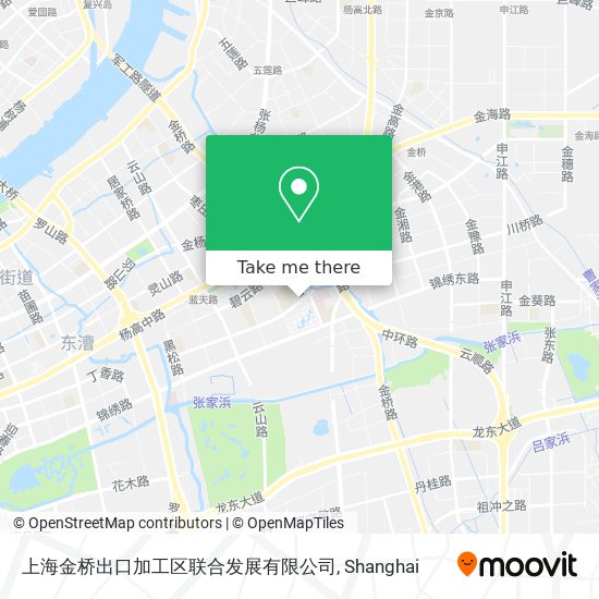 上海金桥出口加工区联合发展有限公司 map