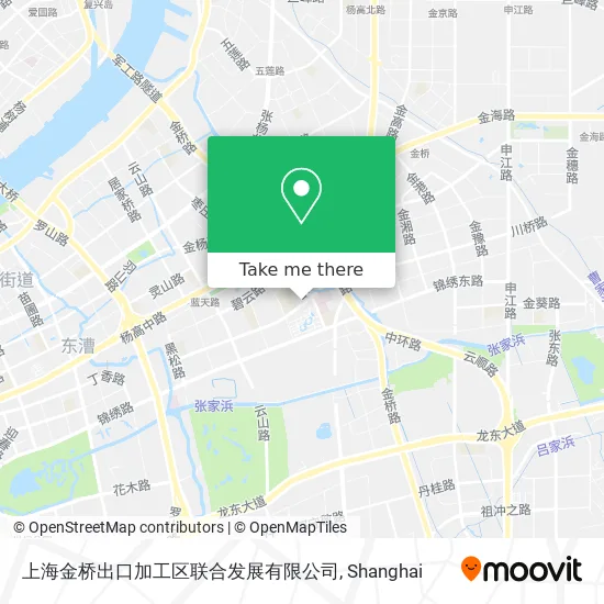 上海金桥出口加工区联合发展有限公司 map