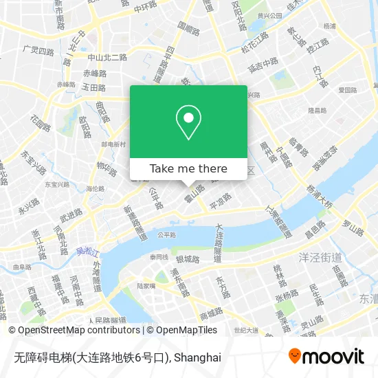 无障碍电梯(大连路地铁6号口) map