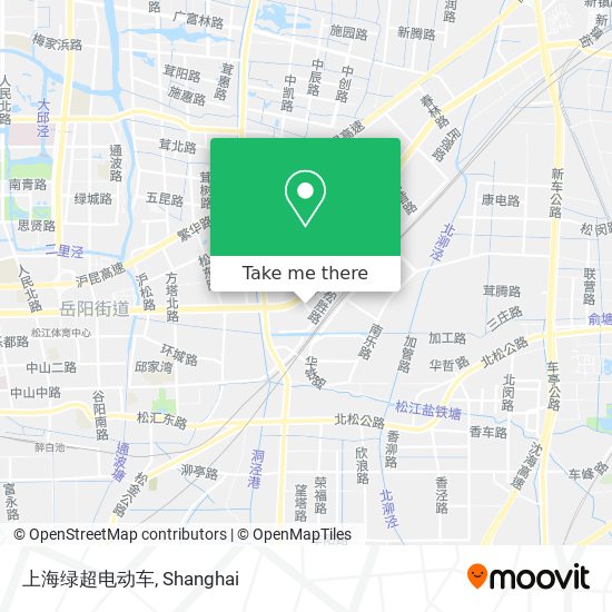 上海绿超电动车 map