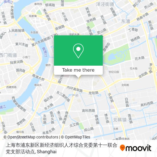 上海市浦东新区新经济组织人才综合党委第十一联合党支部活动点 map