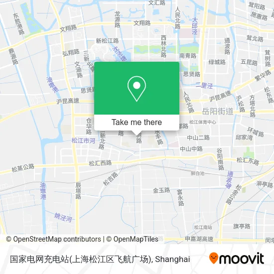国家电网充电站(上海松江区飞航广场) map