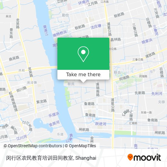 闵行区农民教育培训田间教室 map
