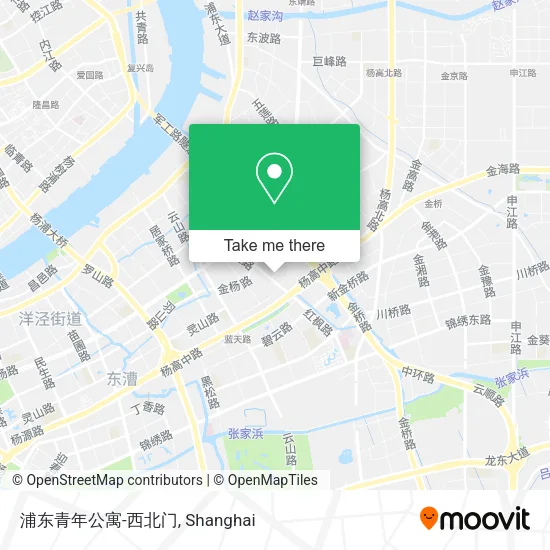 浦东青年公寓-西北门 map