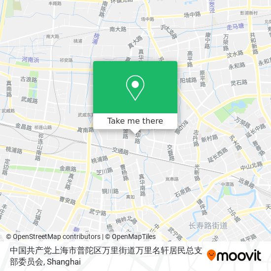 中国共产党上海市普陀区万里街道万里名轩居民总支部委员会 map