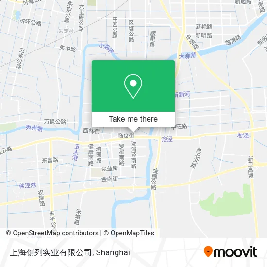 上海创列实业有限公司 map