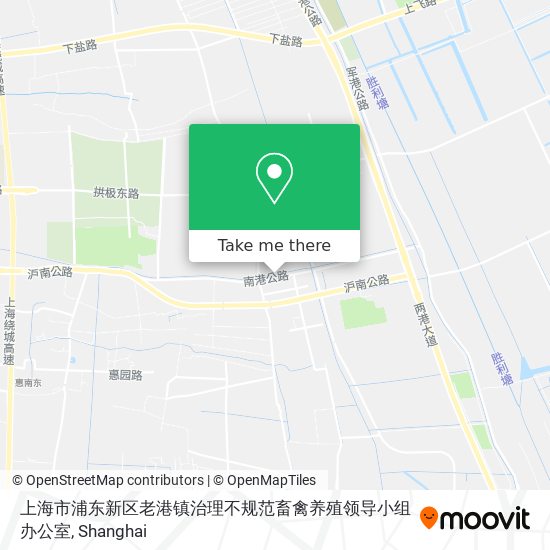 上海市浦东新区老港镇治理不规范畜禽养殖领导小组办公室 map