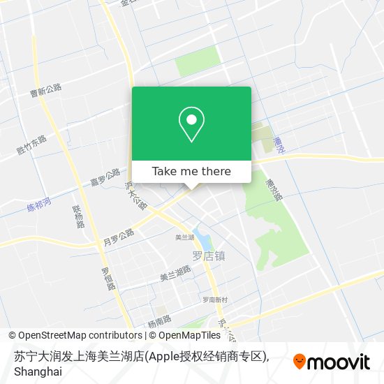 苏宁大润发上海美兰湖店(Apple授权经销商专区) map