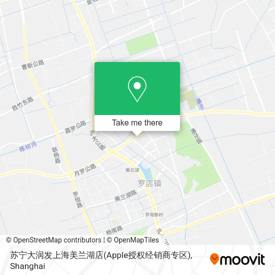 苏宁大润发上海美兰湖店(Apple授权经销商专区) map