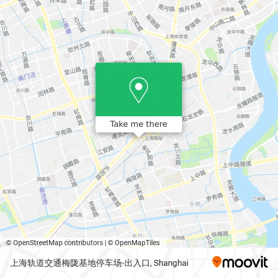 上海轨道交通梅陇基地停车场-出入口 map