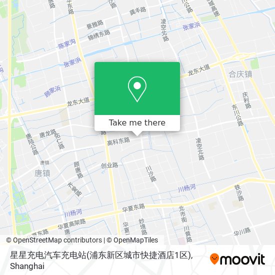 星星充电汽车充电站(浦东新区城市快捷酒店1区) map