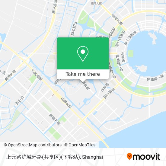 上元路沪城环路(共享区)(下客站) map