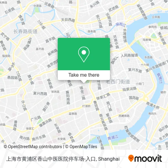 上海市黄浦区香山中医医院停车场-入口 map