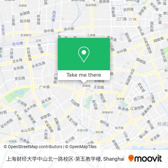 上海财经大学中山北一路校区-第五教学楼 map