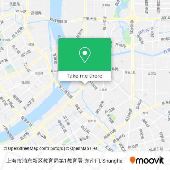 上海市浦东新区教育局第1教育署-东南门 map