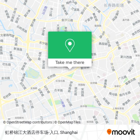 虹桥锦江大酒店停车场-入口 map