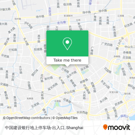中国建设银行地上停车场-出入口 map
