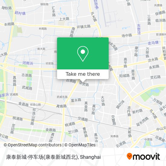 康泰新城-停车场(康泰新城西北) map