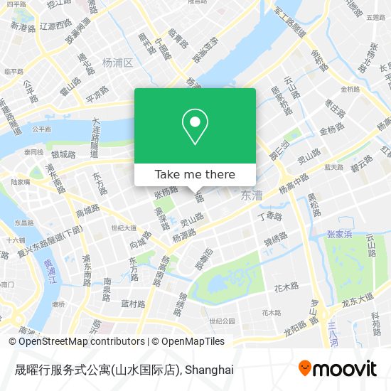 晟曜行服务式公寓(山水国际店) map