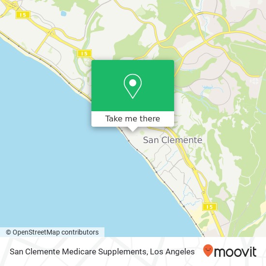 Mapa de San Clemente Medicare Supplements
