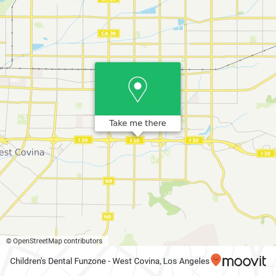 Mapa de Children's Dental Funzone - West Covina