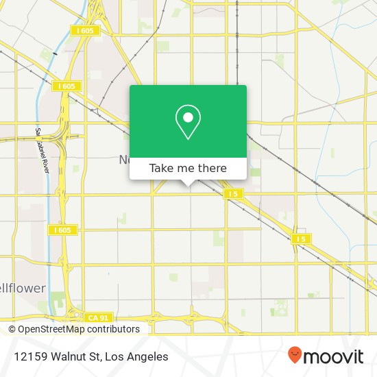 12159 Walnut St map