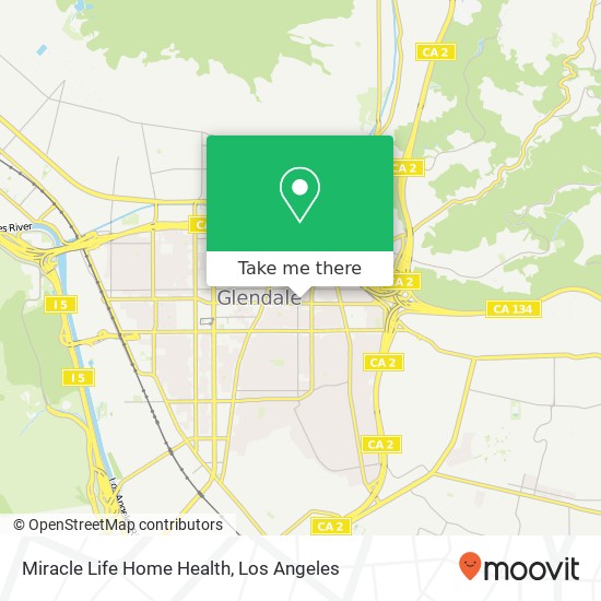 Mapa de Miracle Life Home Health