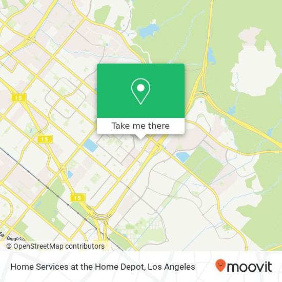 Home Services at the Home Depot map