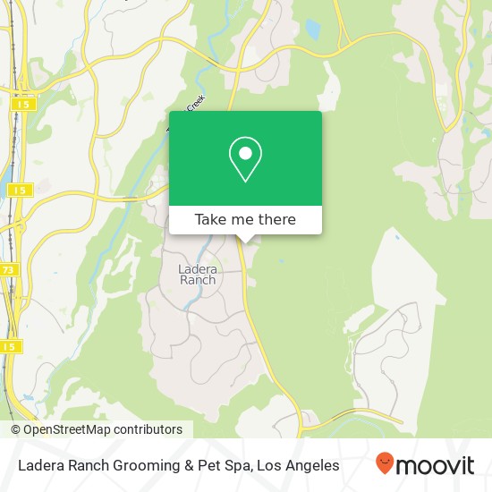 Mapa de Ladera Ranch Grooming & Pet Spa