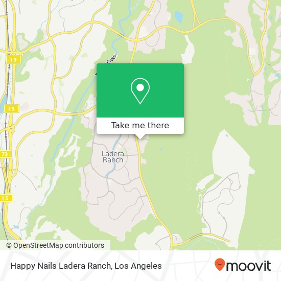Happy Nails Ladera Ranch map