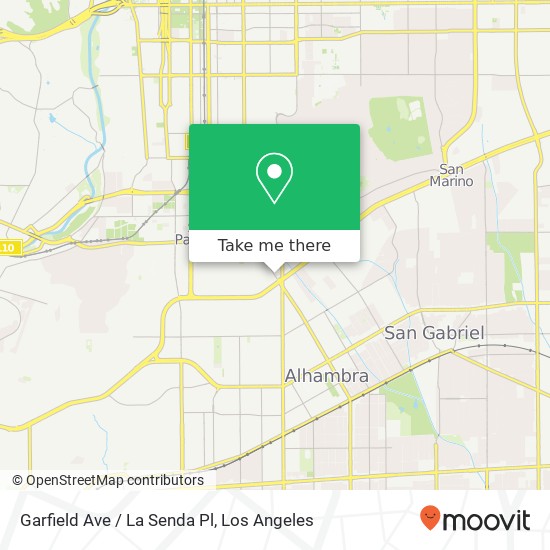 Mapa de Garfield Ave / La Senda Pl