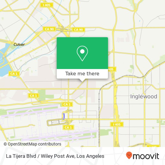 La Tijera Blvd / Wiley Post Ave map