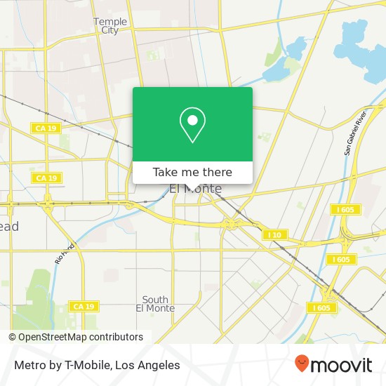 Mapa de Metro by T-Mobile