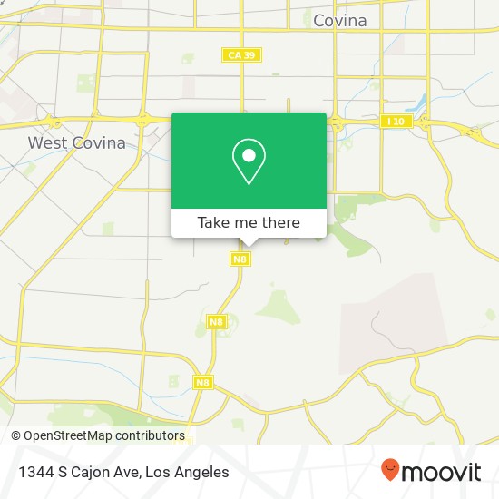 1344 S Cajon Ave map