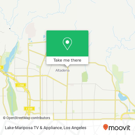 Mapa de Lake-Mariposa TV & Appliance