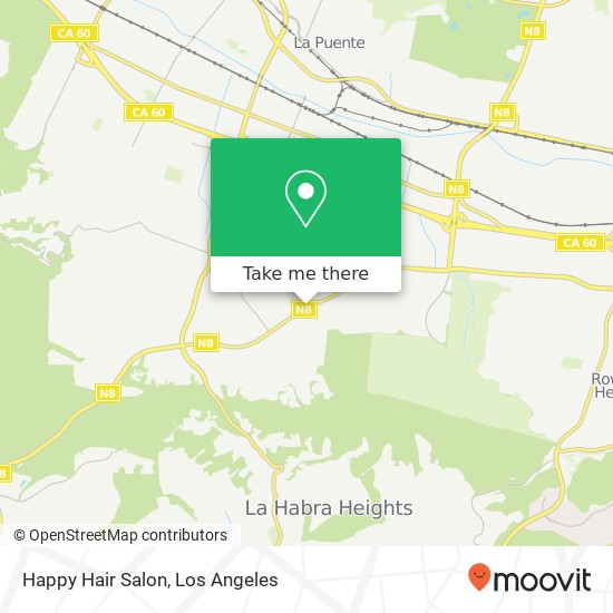 Mapa de Happy Hair Salon