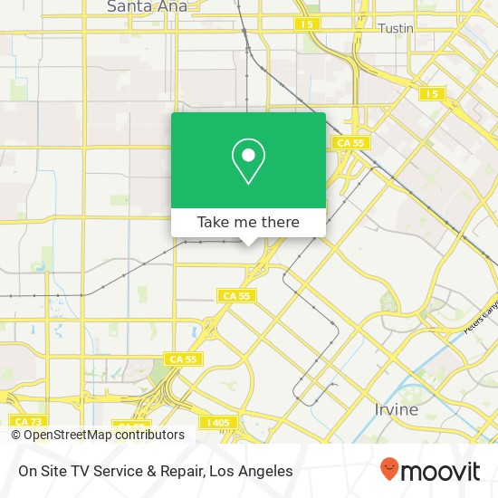 On Site TV Service & Repair map