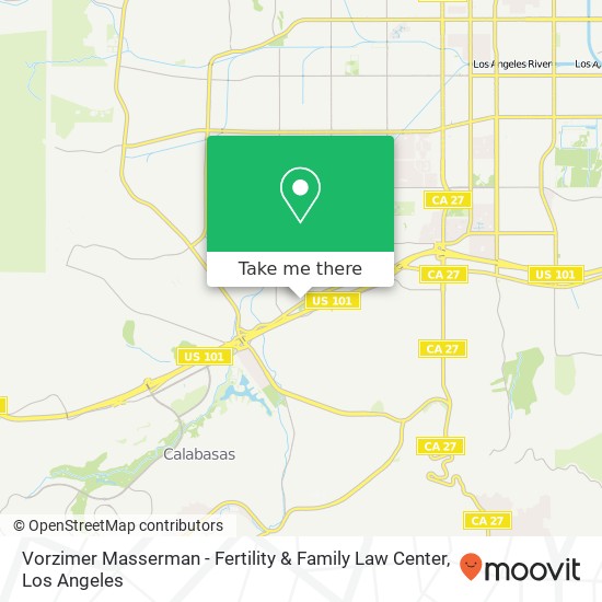 Mapa de Vorzimer Masserman - Fertility & Family Law Center