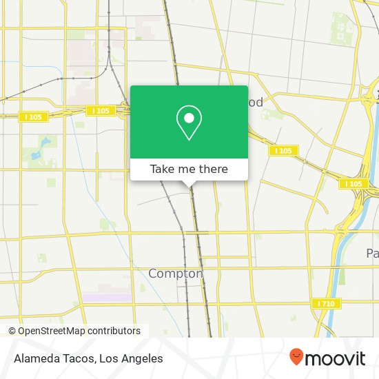 Alameda Tacos map