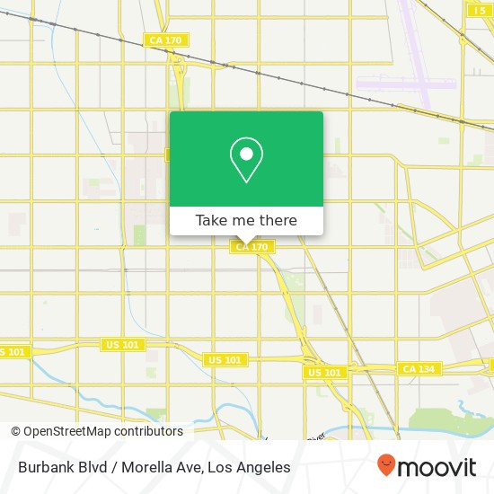 Mapa de Burbank Blvd / Morella Ave