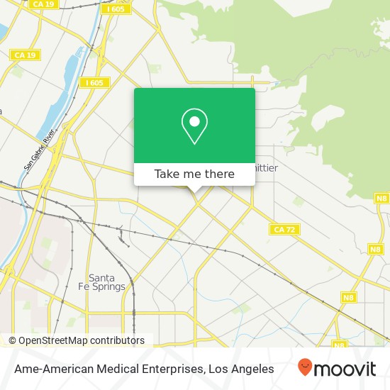 Ame-American Medical Enterprises map