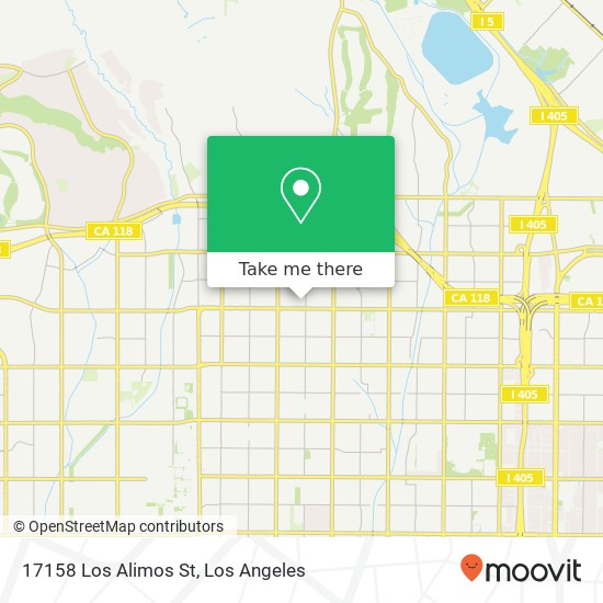 17158 Los Alimos St map