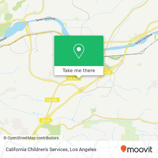 California Children's Services map